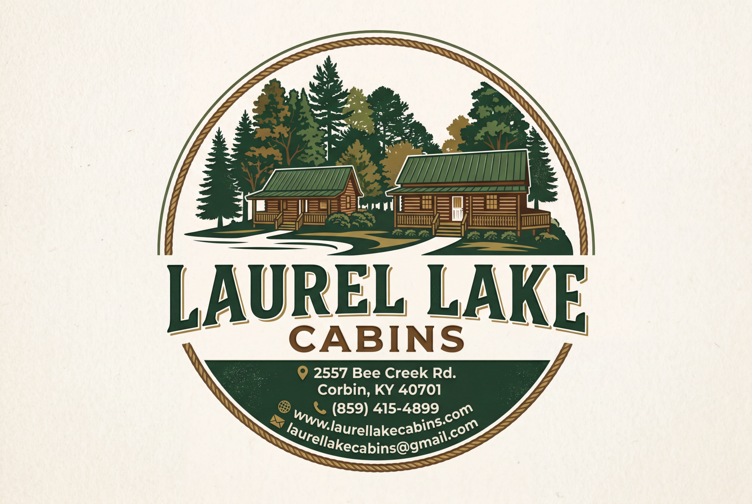 Laurel Lake Cabins logo